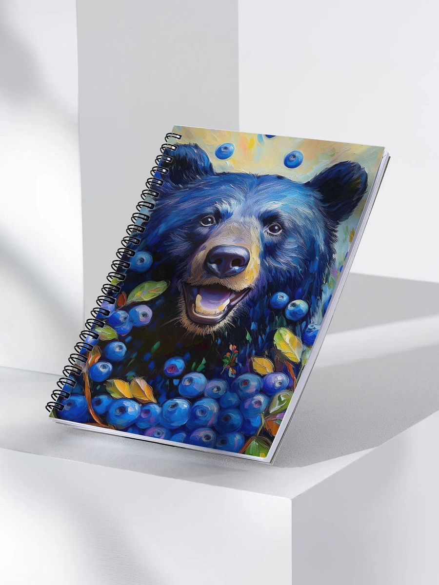 Blueberry Bear Spiral Notebook product image (3)
