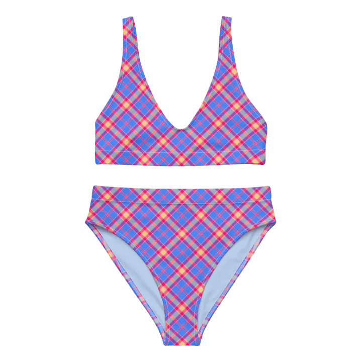 Bright Blue and Hot Pink Bikini product image (2)