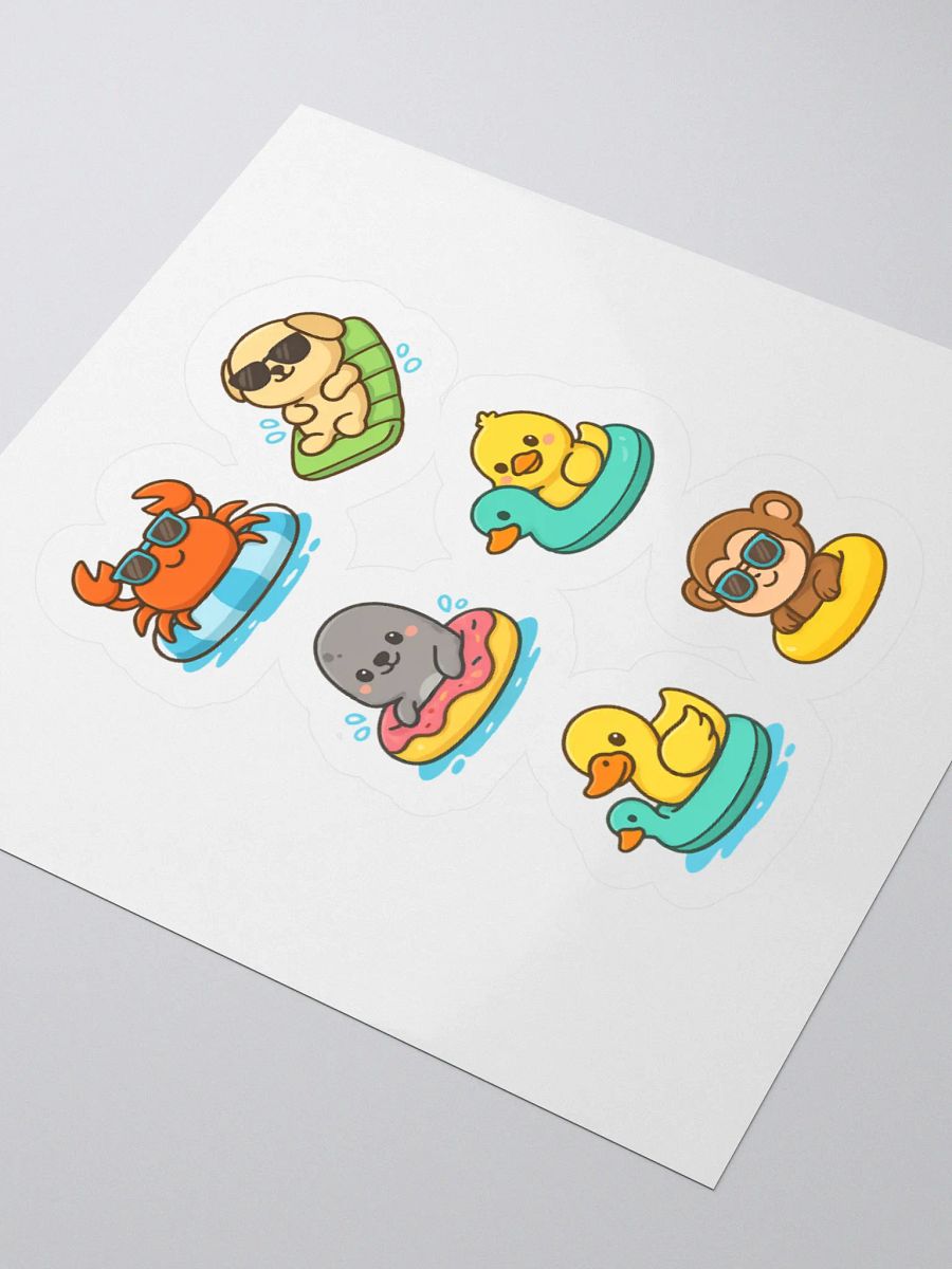 Animal Pool Party Sticker Set 2 product image (7)