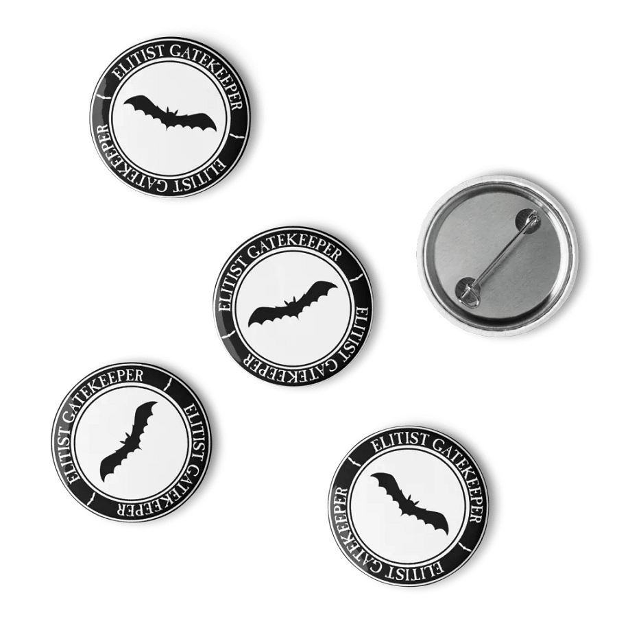 Elitist Gatekeeper Pins White (set of 5) product image (4)