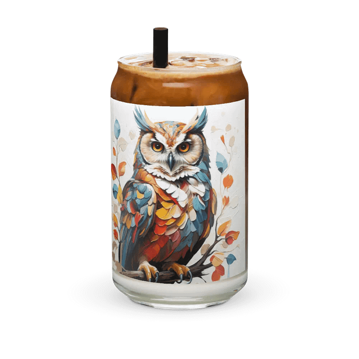 Radiant Feathers Glass Can Sipper product image (2)