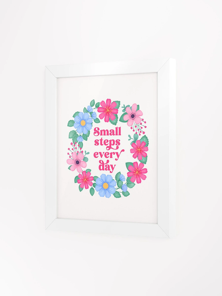 Small steps every day - Motivational Wall Art White product image (3)