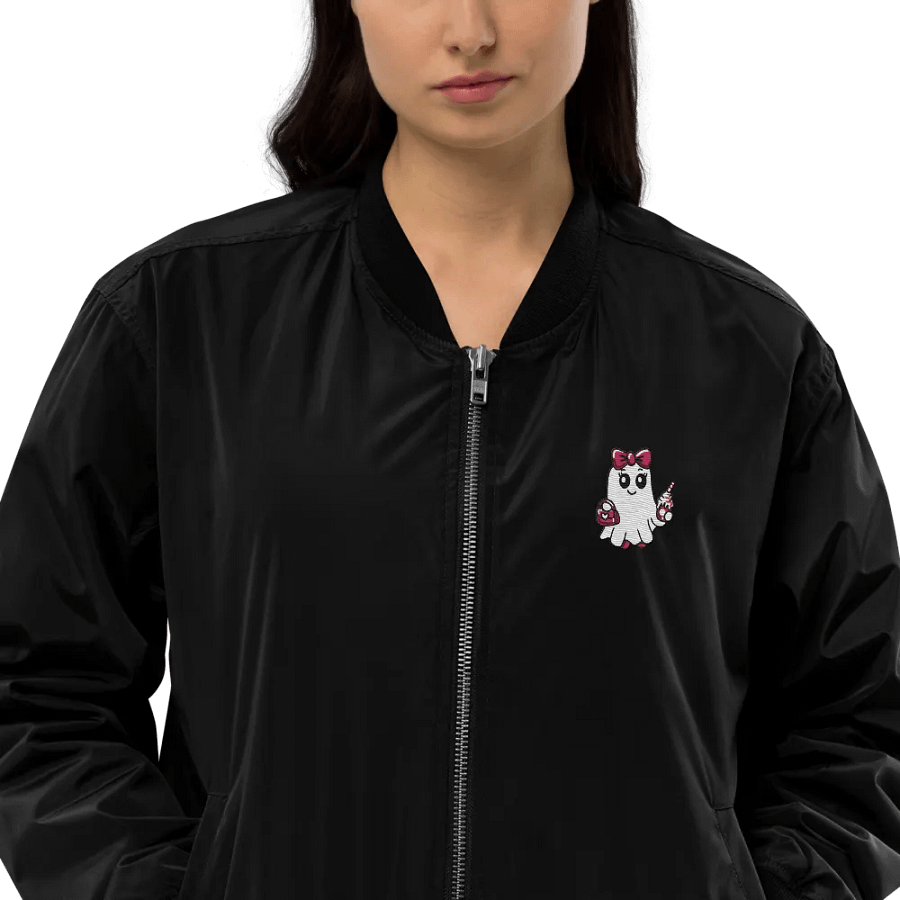 Cute Ghost Embroidered Premium Recycled Bomber Jacket product image (5)