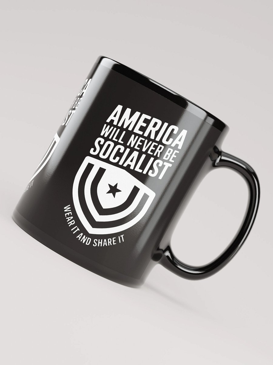 "America Will Never Be Socialist" Mug - White Ink product image (7)