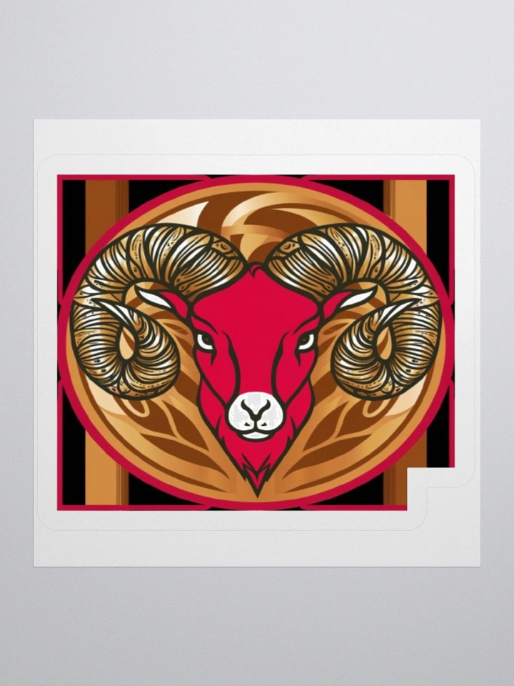 Aries Ram Framed Sticker product image (3)