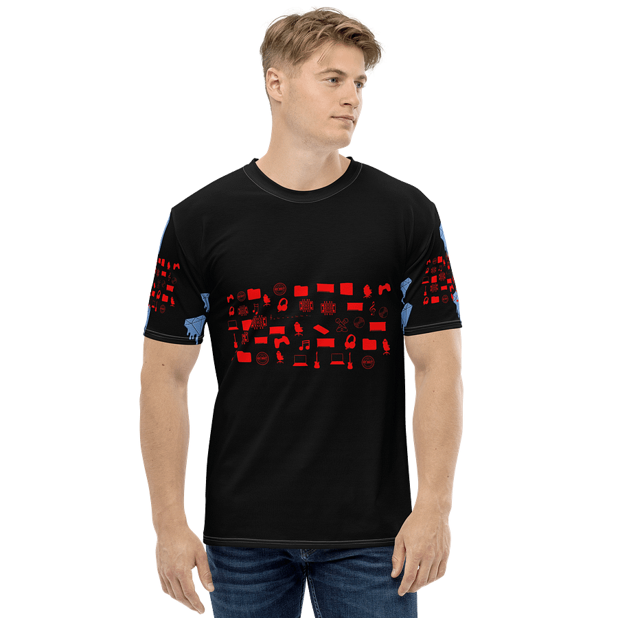 Black Vlog Academy All-Over Print Crew Neck T-Shirt product image (2)