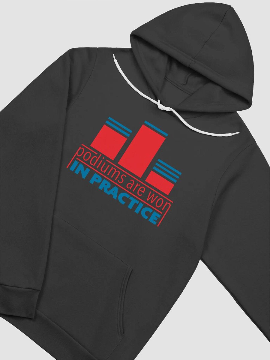 Podiums Are Won In Practice Hoodie: Orange & Blue product image (3)