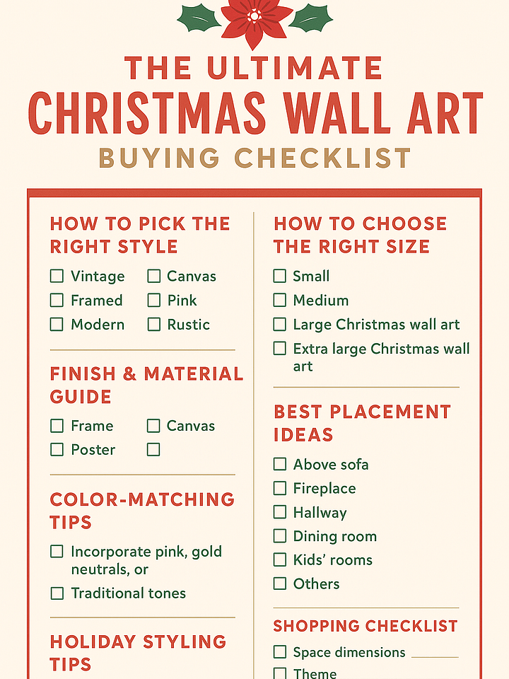 The Ultimate Christmas Wall Art Buying Checklist product image (1)