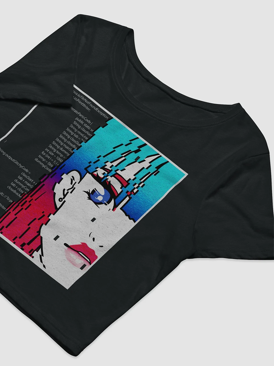 Panic Glitchy Dream Girl v2 Crop Top product image (3)