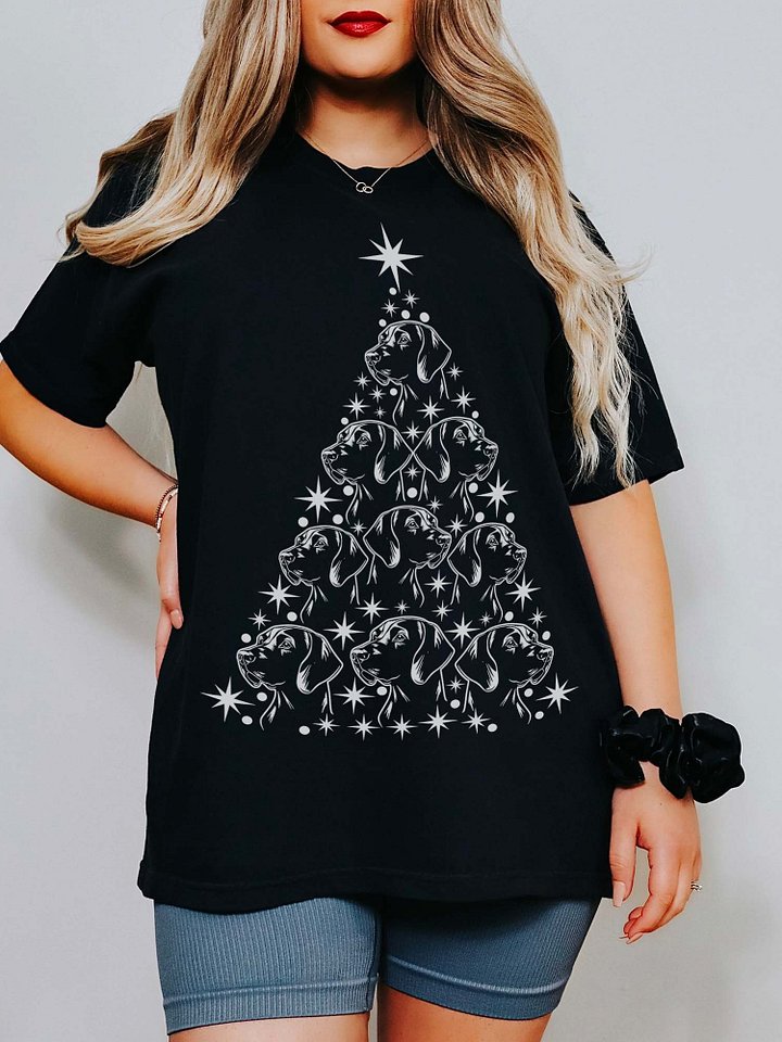 German Shorthaired Pointer Christmas Tree T-Shirt product image (1)
