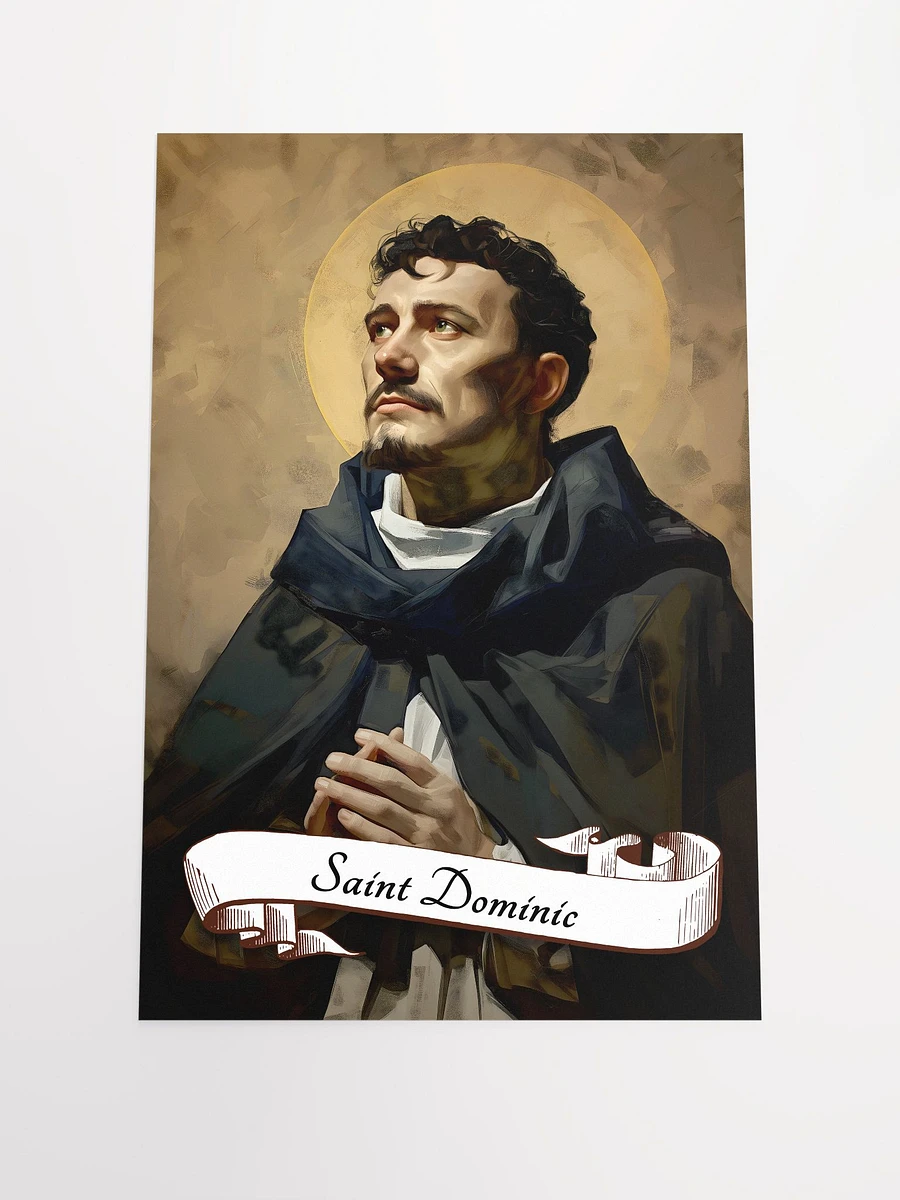 Saint Dominic Patron Saint of the Dominican Republic, Astronomers, Natural Scientists, Falsely Accused Matte Poster product image (3)