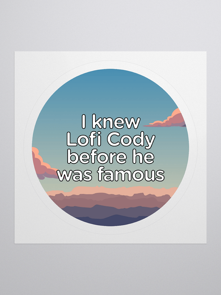 I knew Lofi Cody Sticker product image (1)