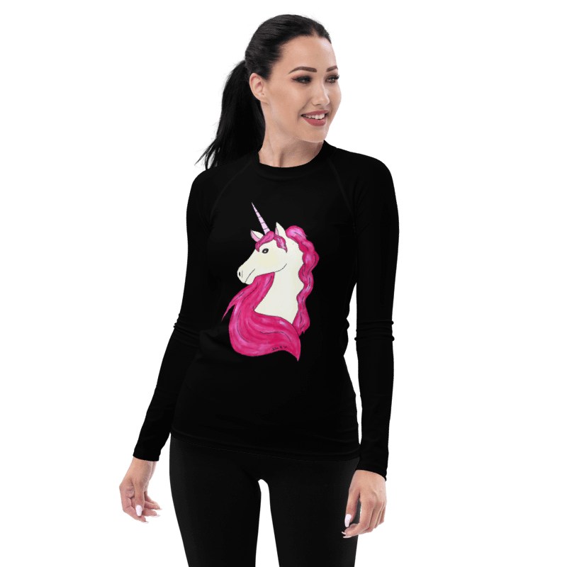 Unicorn (art by Dina R.) - Women's Rash Guard product image (2)