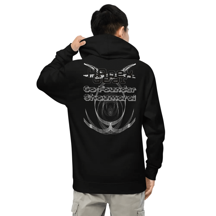 Midweight Hoodie - Embroidered - Co Founder Shaumarai - Black HApex Gear Black Logo product image (5)
