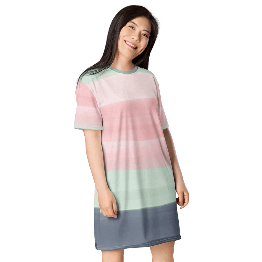 All-Over Print T-Shirt Dress product image (4)