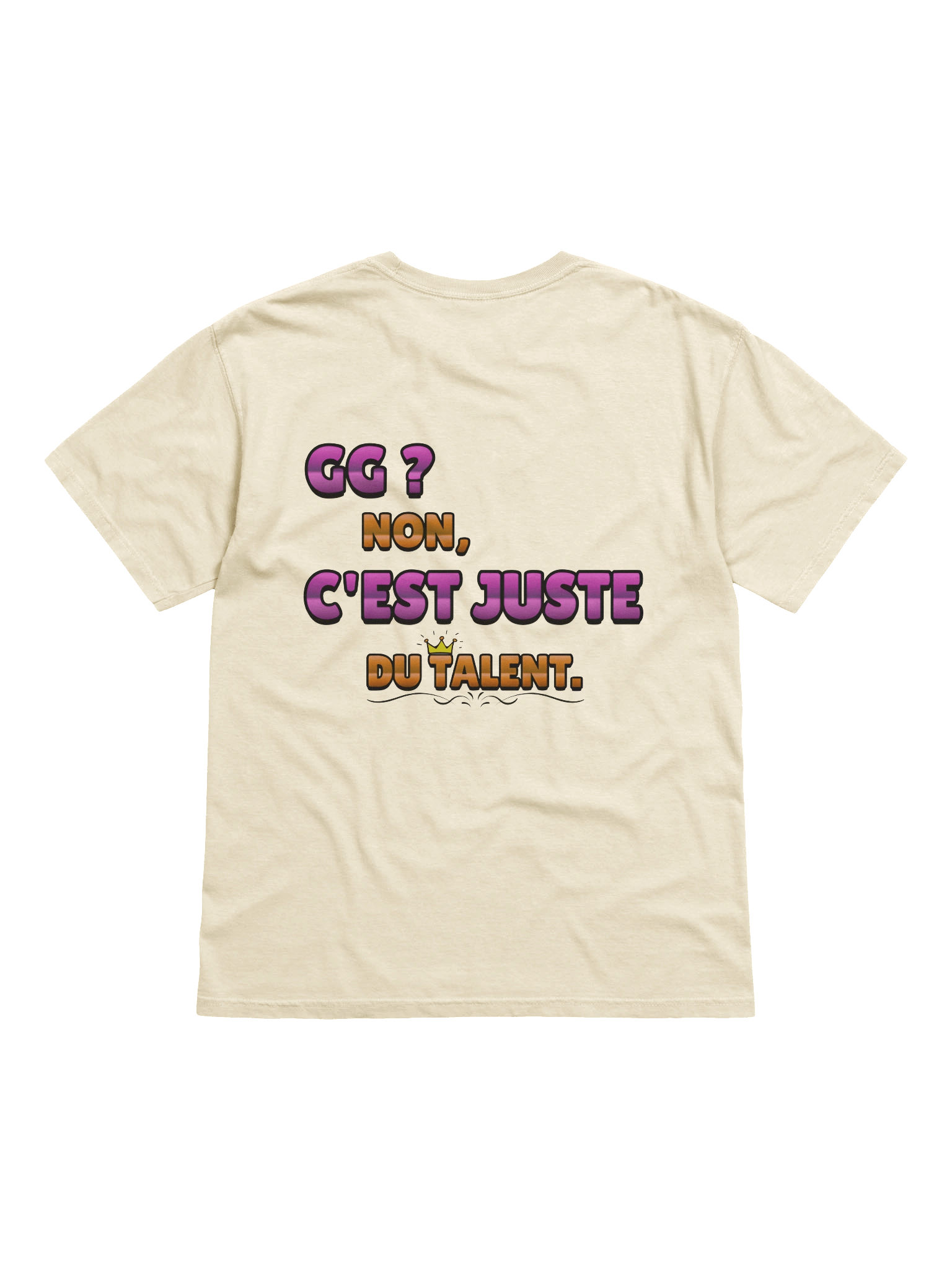 T-shirt "C'est juste du talent" product image (4)