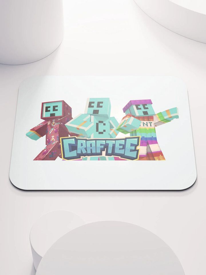 Trendy ‘CRAFTEE’ Gaming Mouse Pad – Perfect for Minecraft Enthusiasts product image (1)