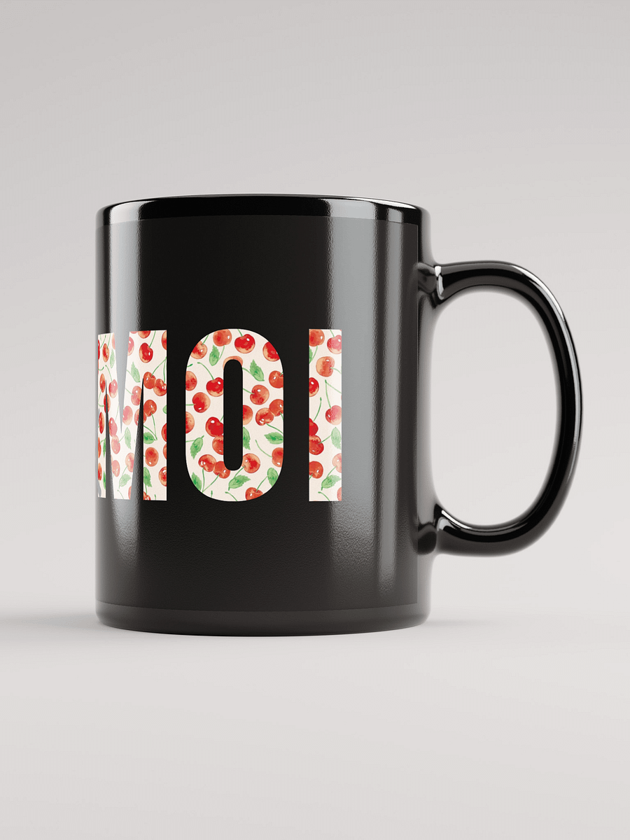 Mug Noir Toi et Moi - Décor Cerises de Provence - Cadeau couple product image (1)