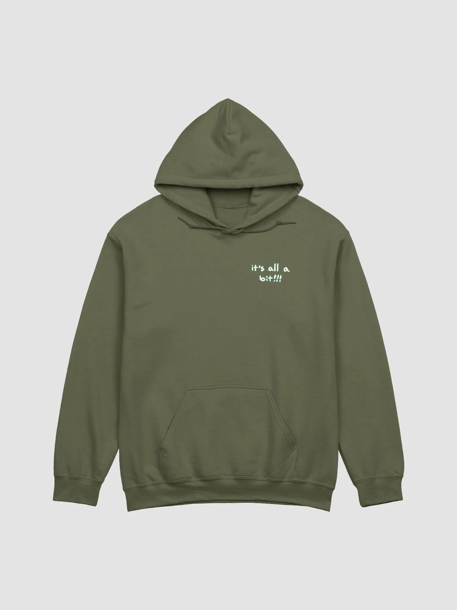 “It’s all a bit!!!” (sm. lined design, #527453) classic hoodie product image (50)