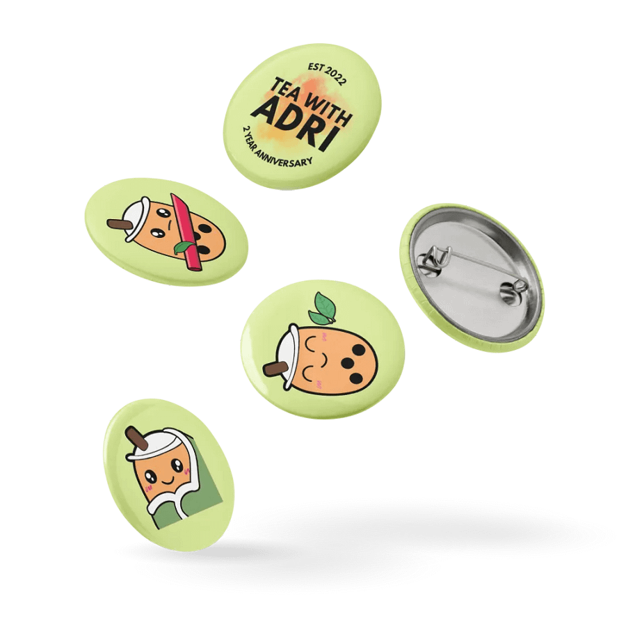 *COLLECTIBLE* Boba Moods Pin Buttons - 2 Year Anniversary product image (9)