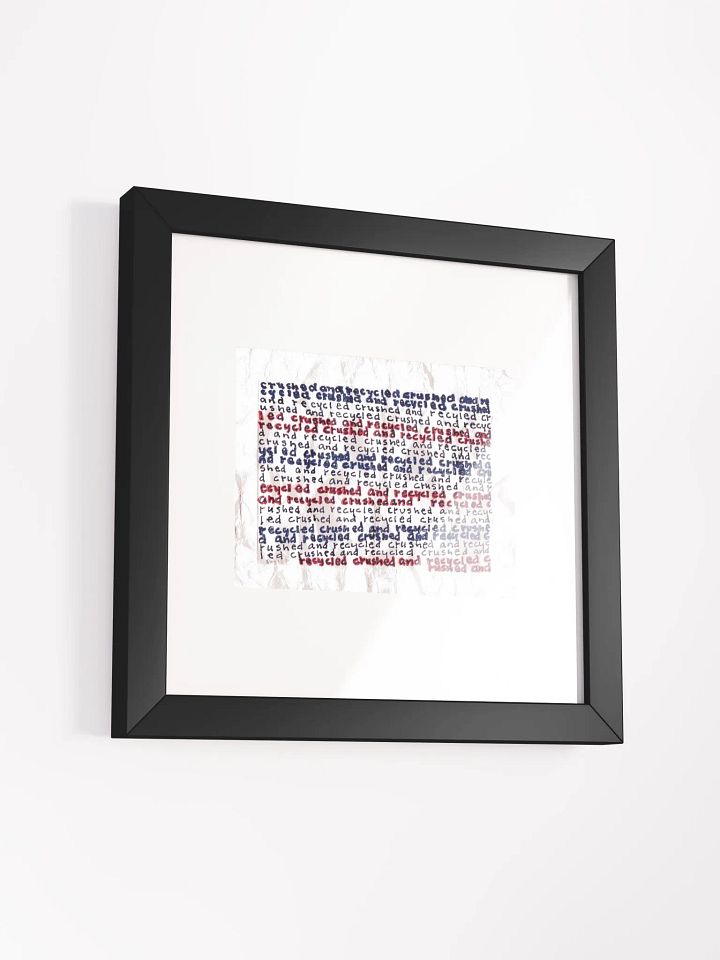 crushed and recycled Panel Card Print Framed product image (1)