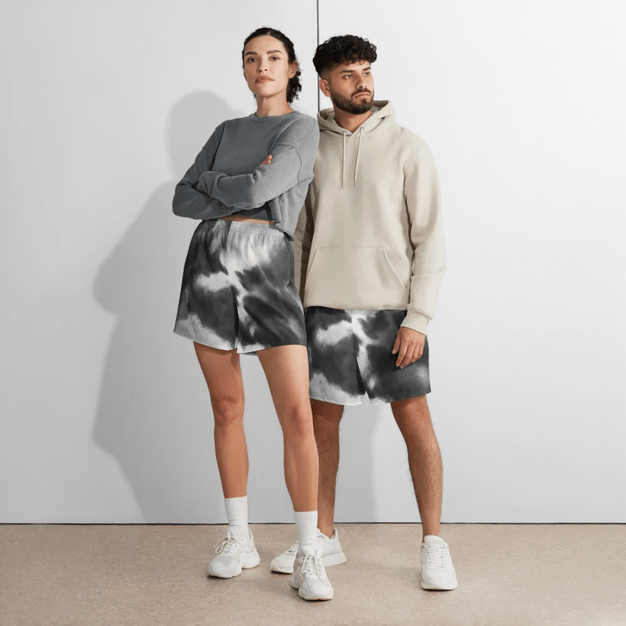 STELLAR AMENITY Nebula Sky Athletic Long Shorts product image (3)