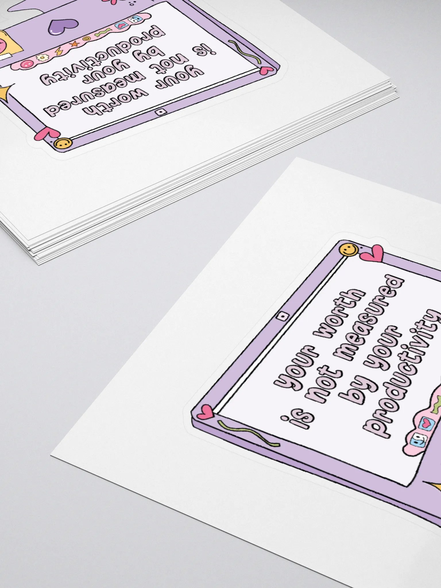 Your Worth VS. Your Productivity Sticker product image (4)