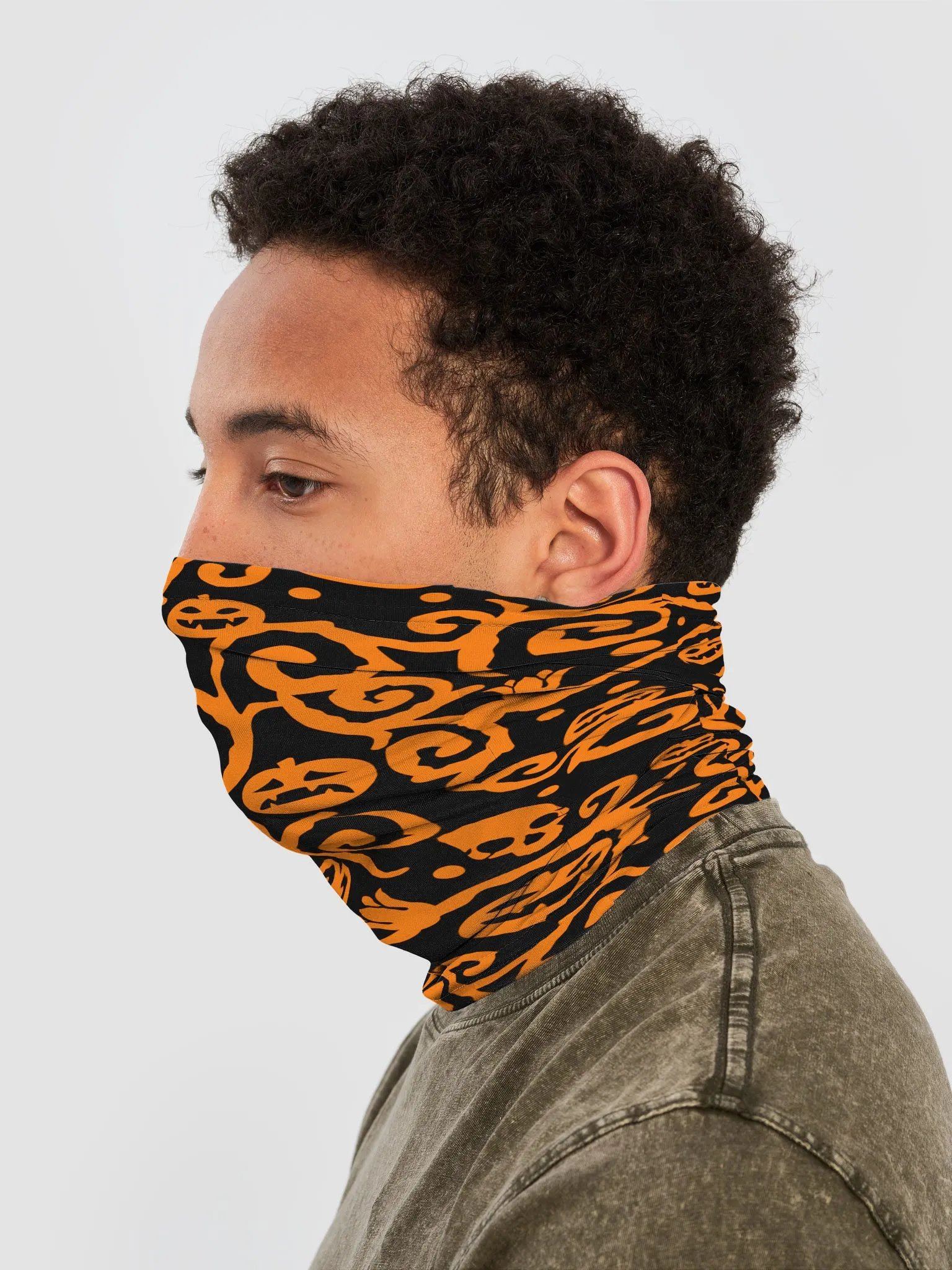 Scary Pumpkins Skull Neck Gaiter product image (3)