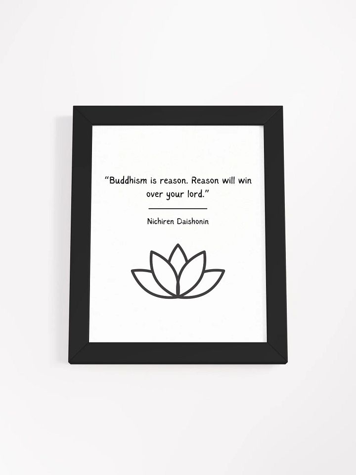 Buddhism is Reason Quote Nichiren Buddhism Quote product image (1)