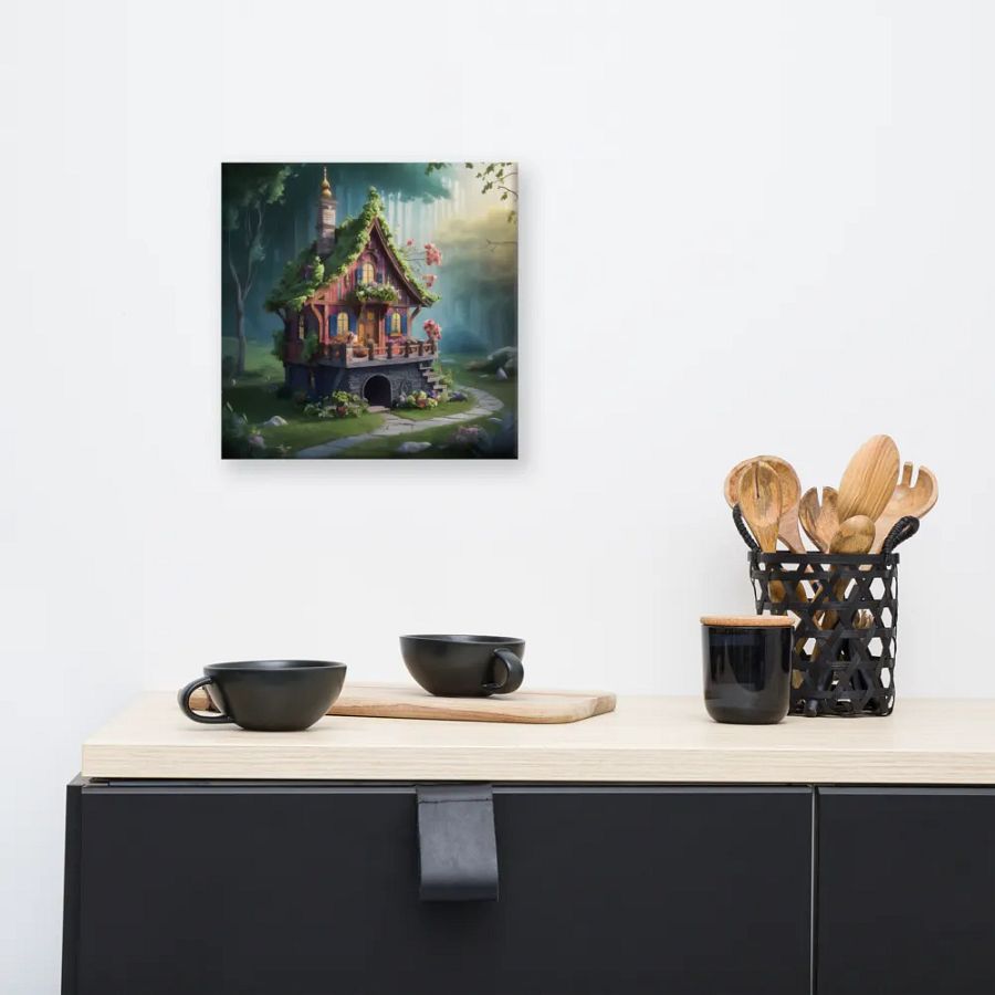 Watercolour Fairy House Art - v14 product image (8)