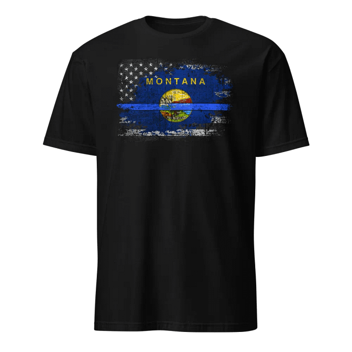 Montana Thin Blue Line Flag product image (1)