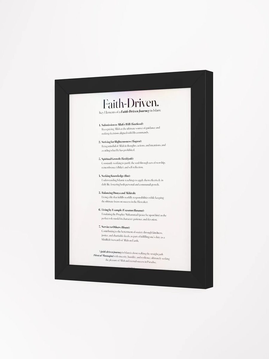 Faith Driven Journey - Black Frame product image (14)