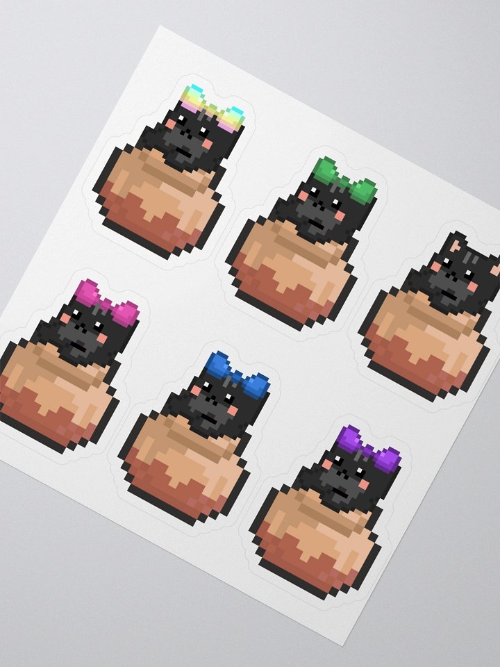 Cats in Pots Kiss Cut Stickers product image (2)