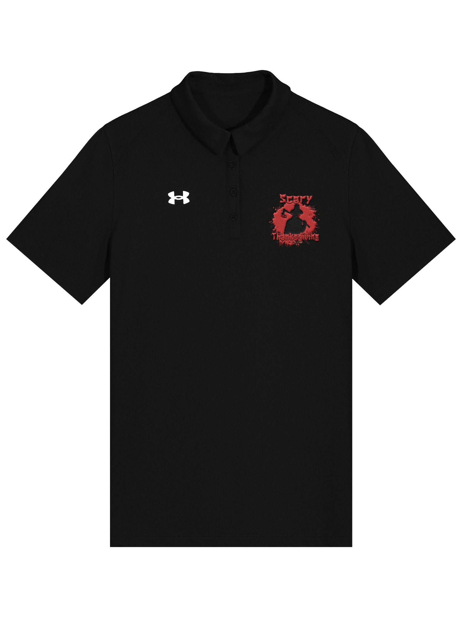 Scary Thanksgiving Axe Silhouette Polo Shirt product image (1)