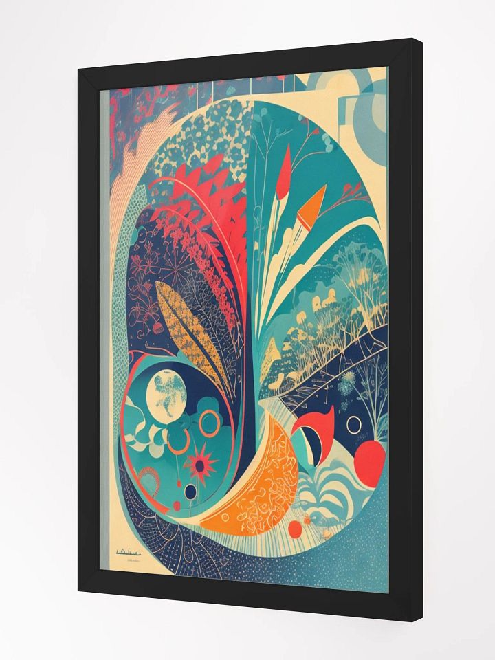 Modern Floral-Paisley-Like Art Print product image (3)