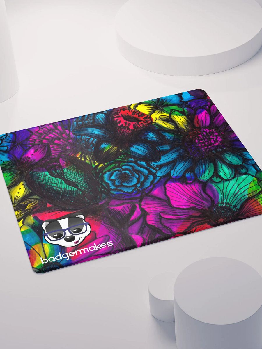 Tie-dye Flower BadgerMakes Gaming Mat product image (4)