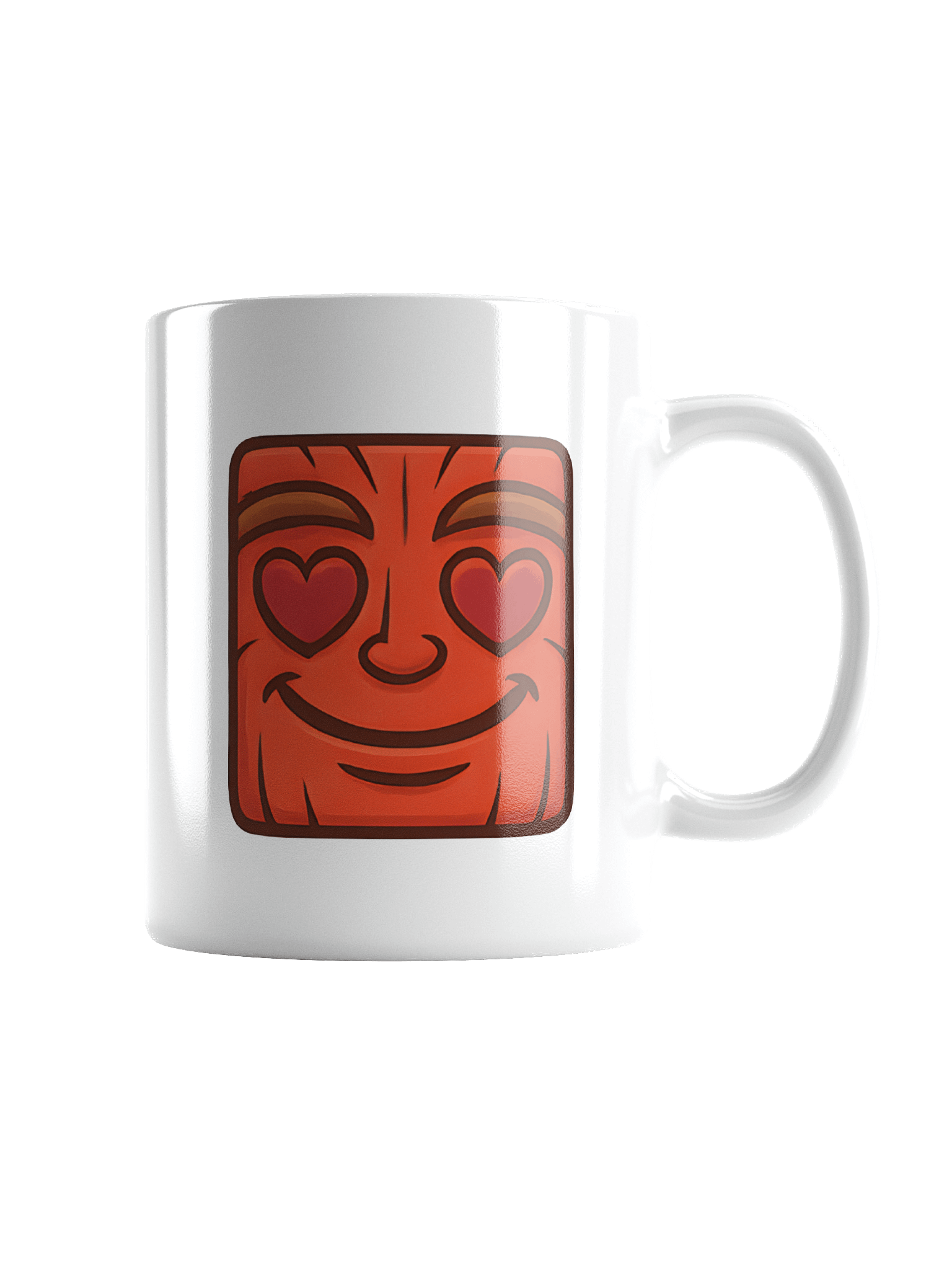 Happy Hearts Tiki Emoji Mug - 3 Sizes! product image (2)