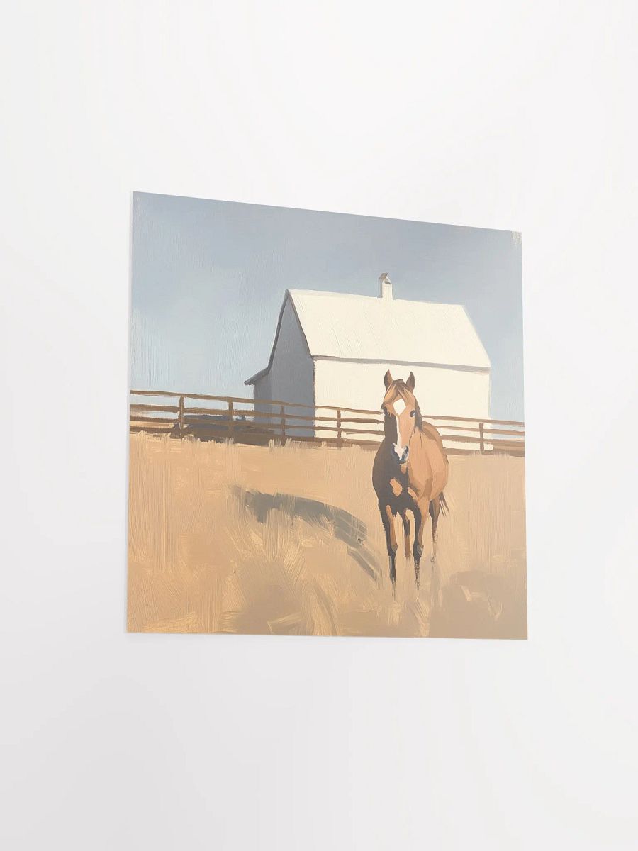 Modern Farmhouse: Brown Horse VI Art Print product image (3)