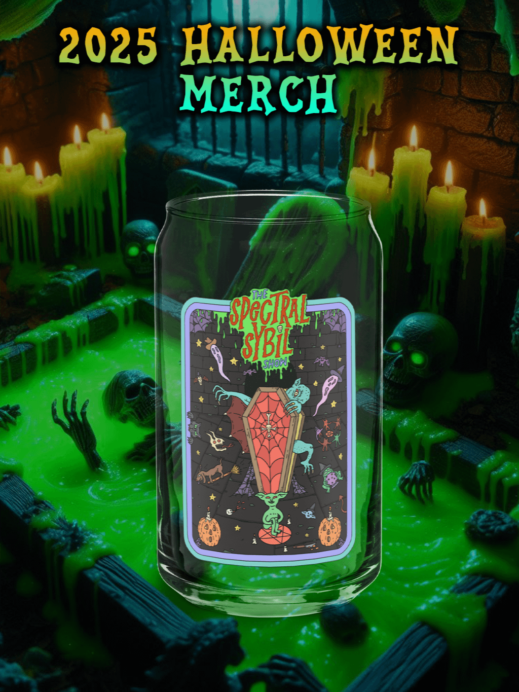 2025 Halloween Haunted Crypt Can Glass product image (1)