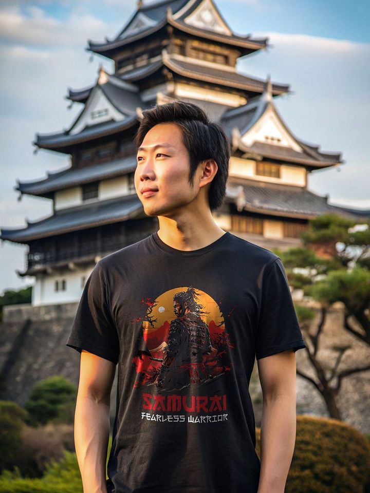 Samurai. Fearless Warrior Illusion Loop T-Shirt product image (2)