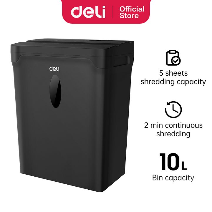 5 Sheet Cross Cut Paper Shredder with 2.65 Gallons Wastebasket Home Office Use product image (1)