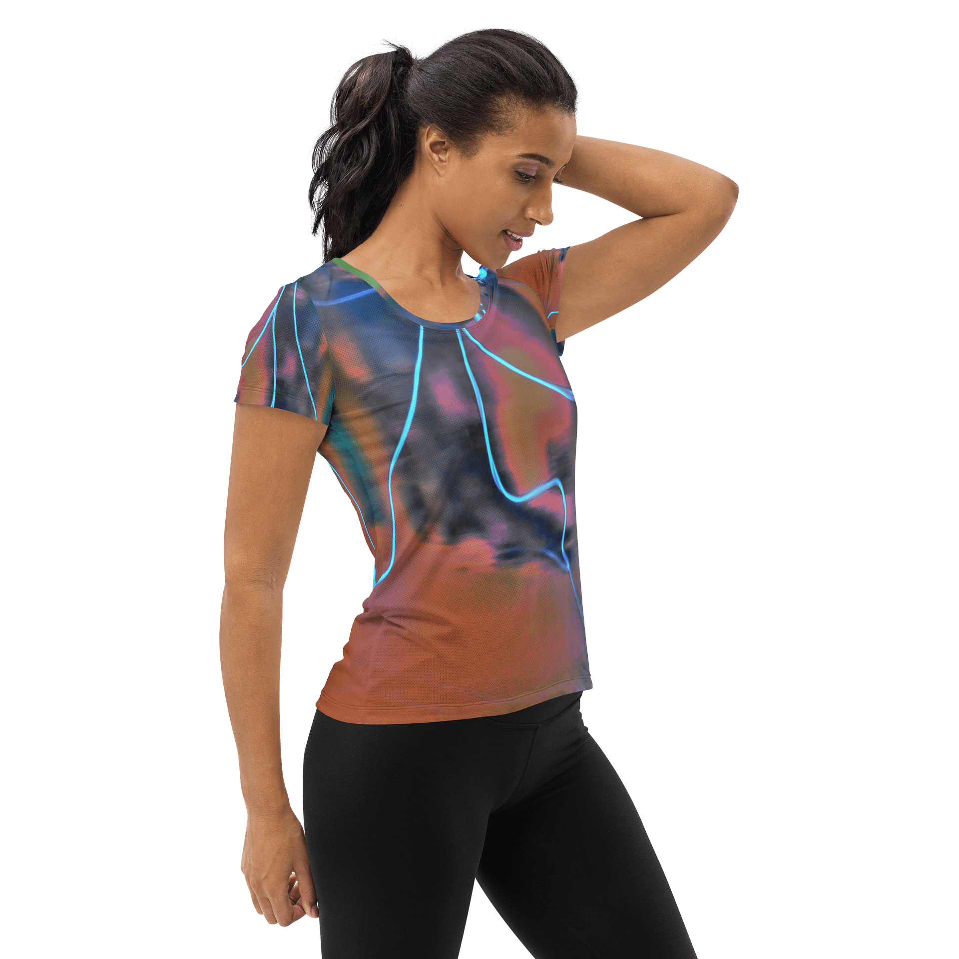 Damen T-Shirt - Elektrische Spannung in Farbe product image (4)