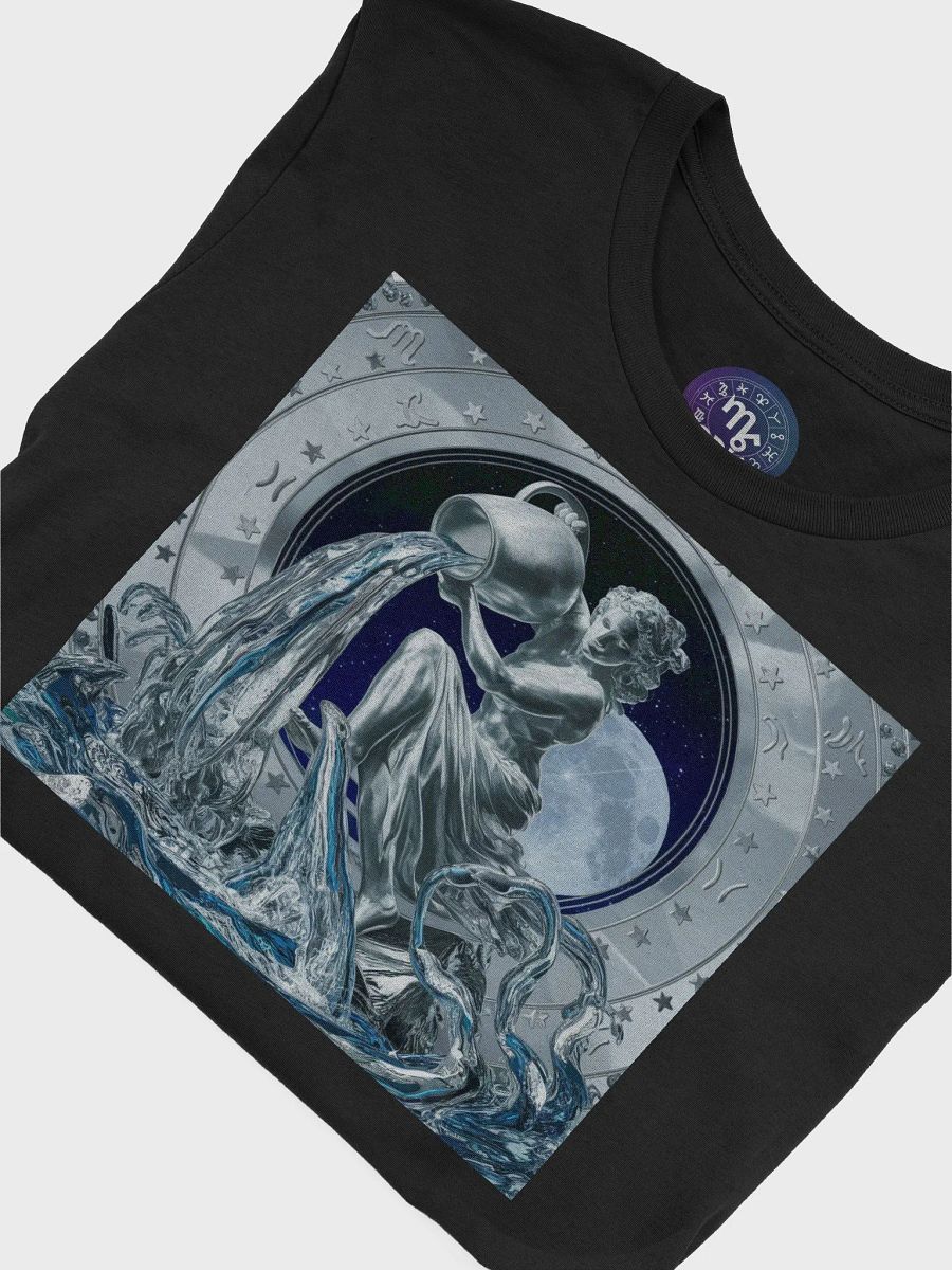 Exclusive Aquarius Zodiac T-Shirt - Unisex Celestial Water Bearer Design product image (7)