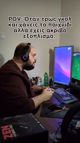 Gamers έτσι δεν είναι η φασούλα; @creativelabs

#creativelabs #gamelabgr #gamelabhub #pov #funny #gamer #gamingsetup