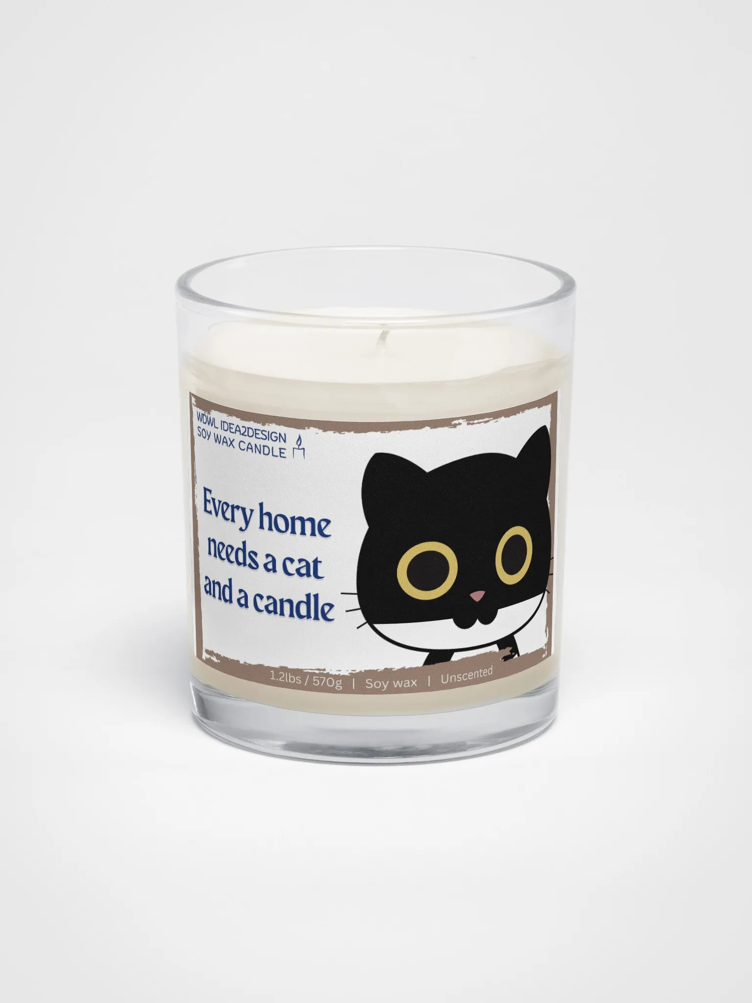 Tuxedo Cat Lover Best Gift, Large Capacity, Great Value & Eco-Friendly Candle – 1.2 lbs of Pure Serenity product image (1)