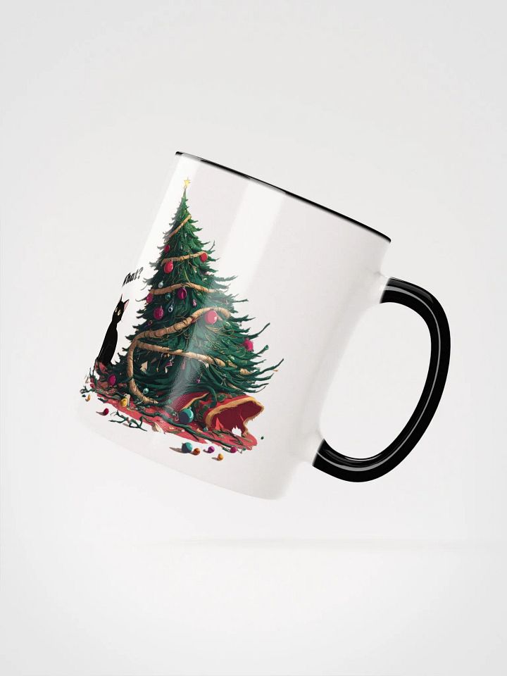 Black Cat Destroyed Christmas Coloured Mug product image (2)