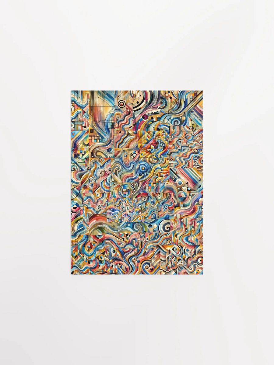 Swirling Geometric Abstract Poster product image (1)