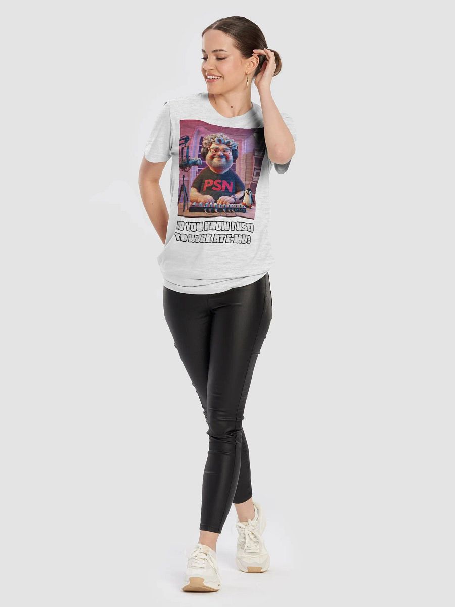 WORK AT E-MU? Cartoon Character T-Shirt product image (99)