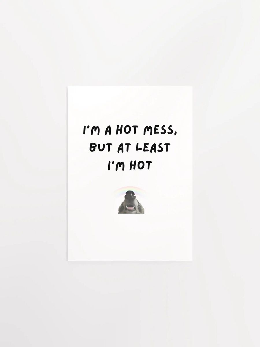 I'm a Hot Mess - Raccoon Poster product image (2)