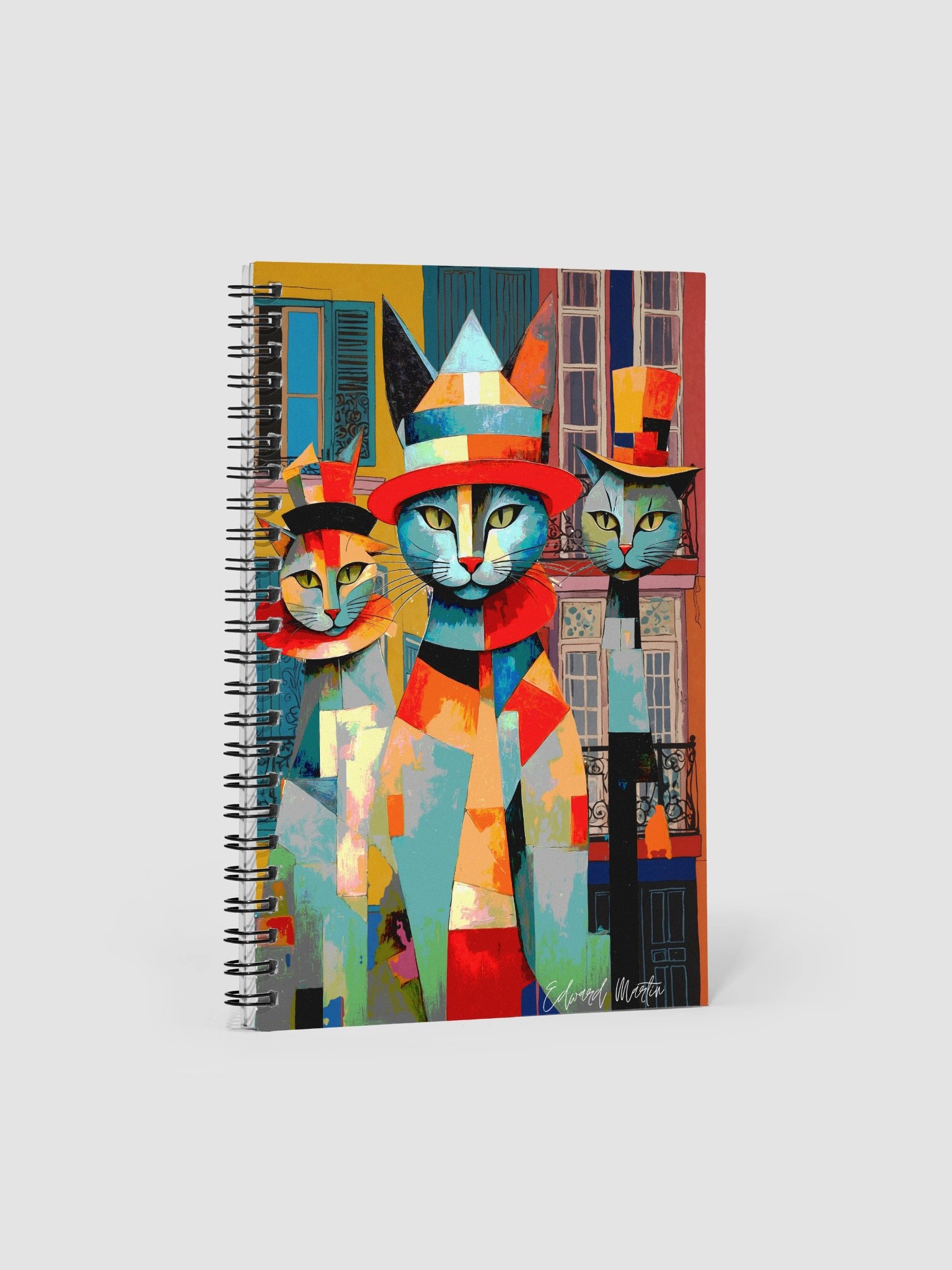 Whimsical Cats Spiral Notebook product image (1)